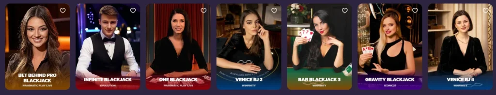 Coolzino Casino Live Blackjack